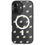 iPhone 16 Pro Max Bichon Frise Dog Pattern Clear Black Impact Phone Case