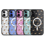 iPhone 16 Pro Max Cavalier King Charles Spaniel Pattern Clear Black Impact Phone Case