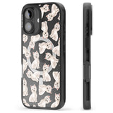 iPhone 16 Pro Max Westie Watercolour Dog Pattern Black Impact Phone Case