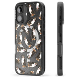 iPhone 16 Pro Max Bernese Mountain Dog Watercolour Dog Pattern Black Impact Phone Case