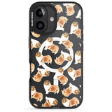 iPhone 16 Pro Max Rough Collie Watercolour Dog Pattern Black Impact Phone Case