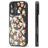 iPhone 16 Pro Max Rough Collie Watercolour Dog Pattern Black Impact Phone Case