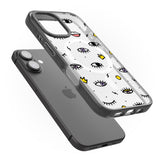 iPhone 16 Pro Max Eyes & Lips Icons Black Impact Phone Case