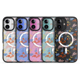 iPhone 16 Pro Max Small Flower Mix: Transparent Black Impact Phone Case