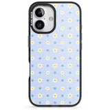 iPhone 16 Pro Max Pale Blue Daisies Black Impact Phone Case