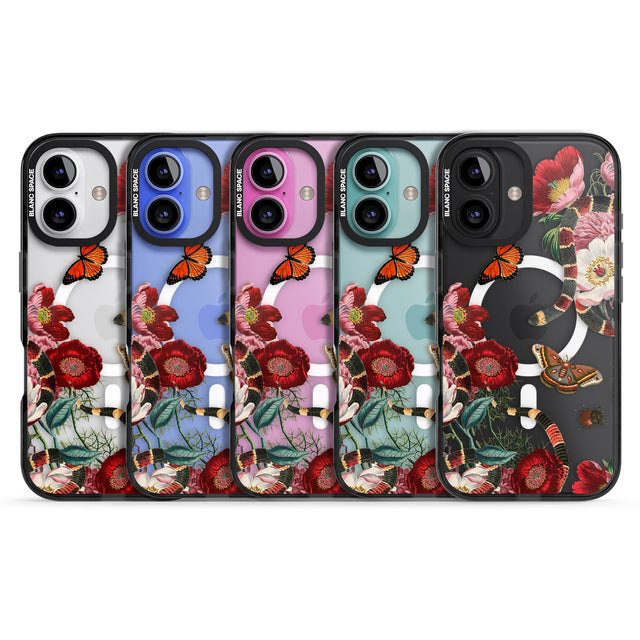 iPhone 16 Pro Max Botanical Snake Black Impact Phone Case