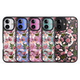 iPhone 16 Pro Max Floral Menagerie Transparent Design Black Impact Phone Case