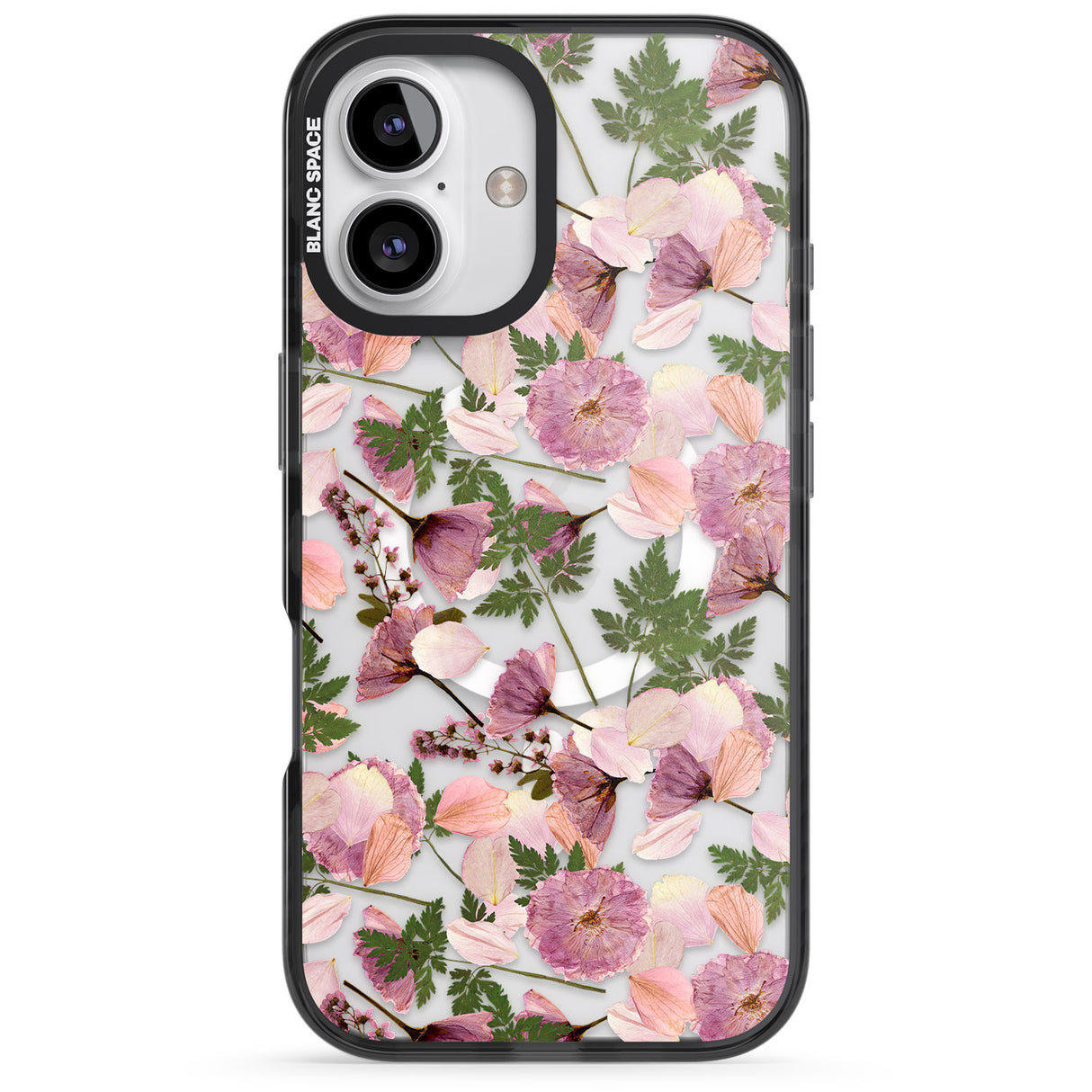 Leafy Floral Pattern Transparent Design