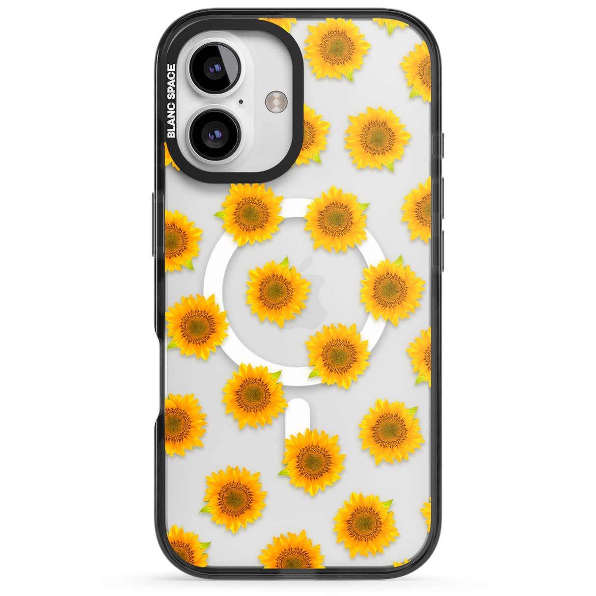 Sunflowers Transparent Pattern