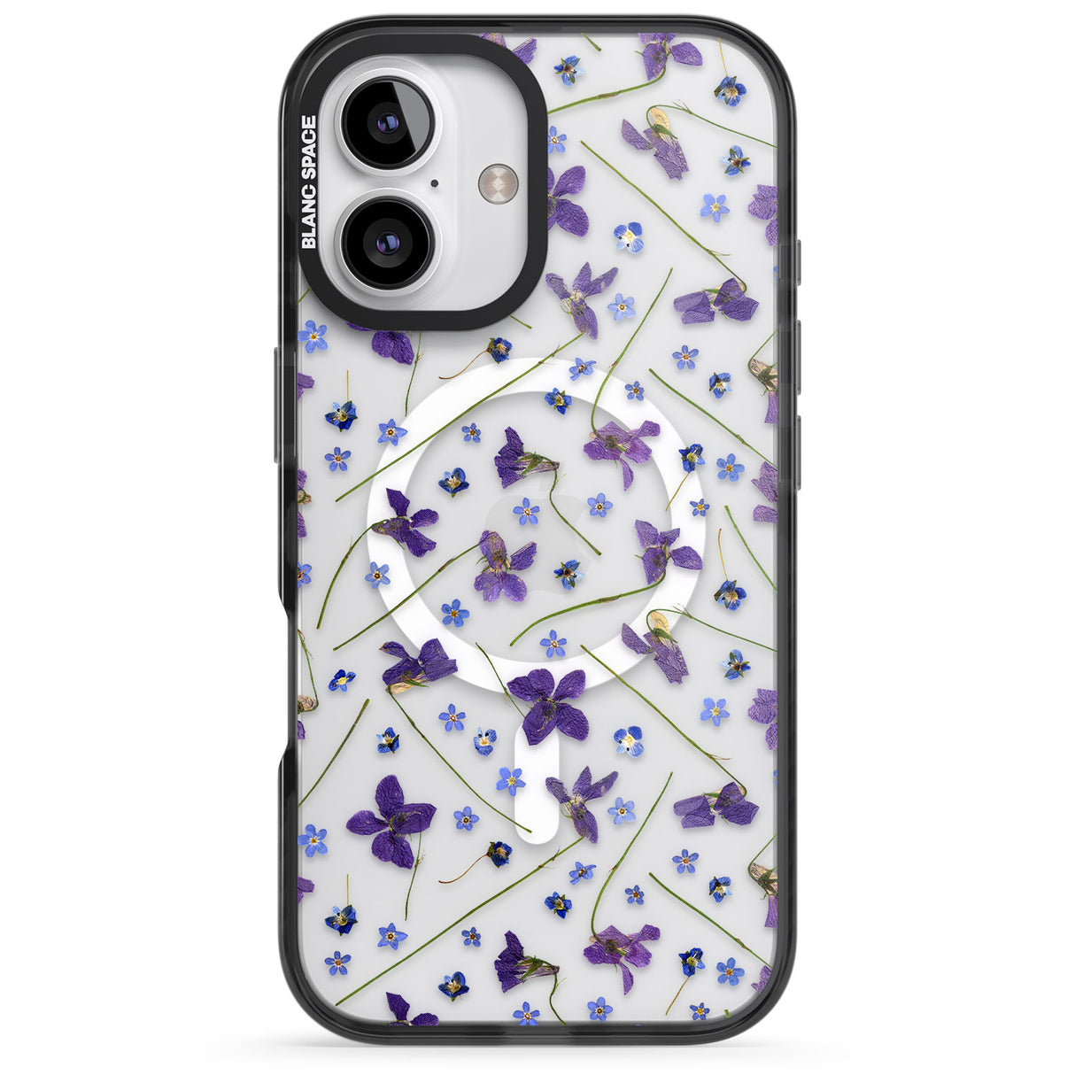 Violet & Blue Floral Pattern Design