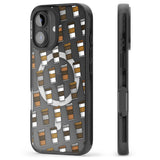 iPhone 16 Pro Max Coffee Cup Pattern Black Impact Phone Case