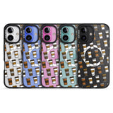 iPhone 16 Pro Max Coffee Cup Pattern Black Impact Phone Case