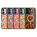 iPhone 16 Pro Max Orange Pattern Black Impact Phone Case