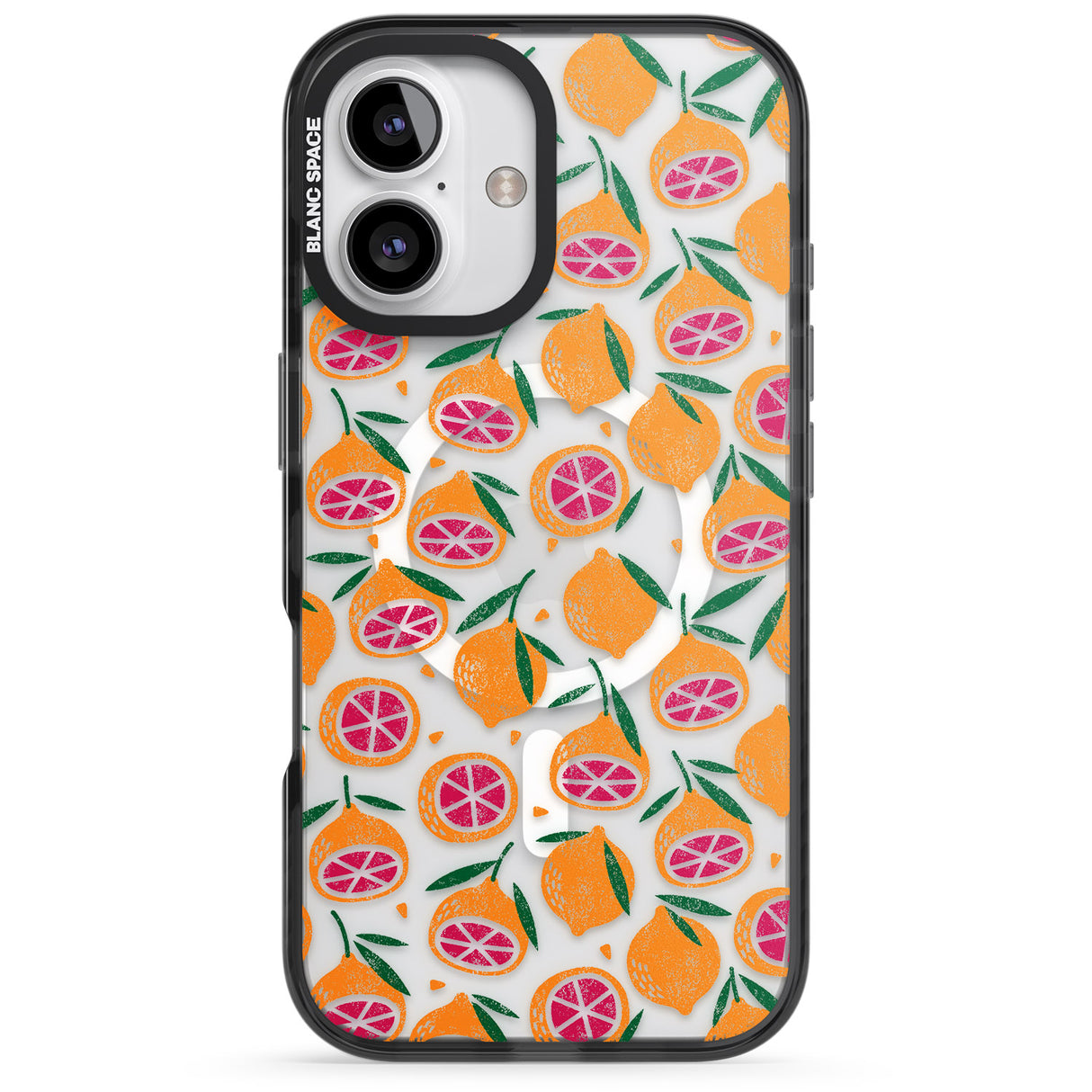 Blood Orange Fruit Pattern Transparent