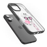 iPhone 16 Pro Max Think Pink Giraffe Black Impact Phone Case