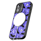 iPhone 16 Pro Max Bats n' Bones Pattern Black Impact Phone Case