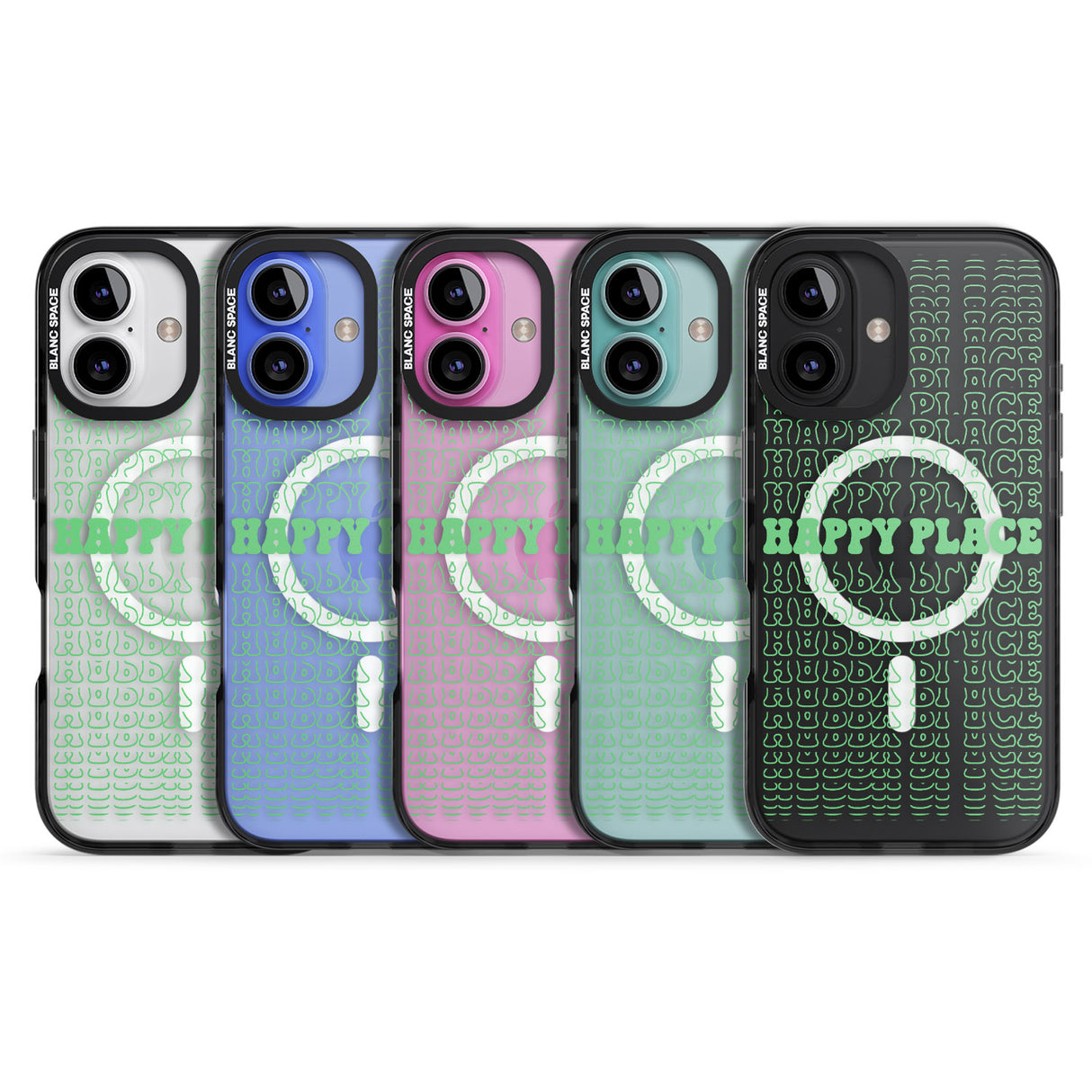 iPhone 16 Pro Max Happy Place (Green) Clear Impact Phone Case + Magsafe