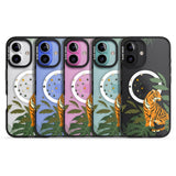 iPhone 16 Pro Max Large Tiger Clear Jungle Cat Pattern Black Impact Phone Case