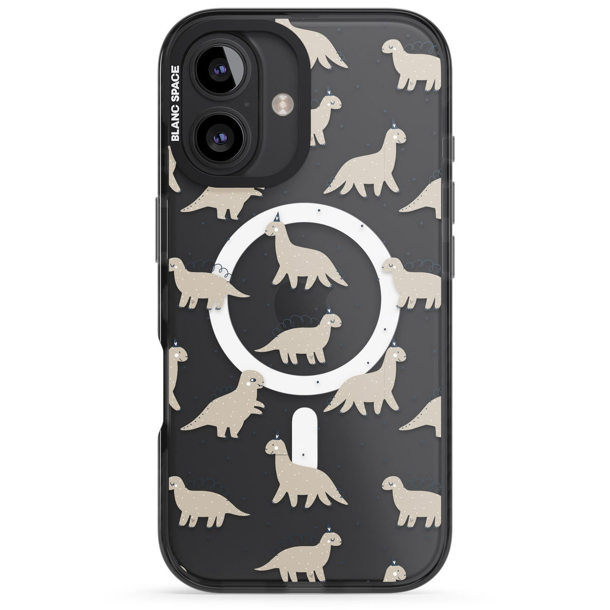 Adorable Dinosaurs Pattern (Clear)