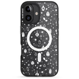 iPhone 16 Pro Max White Magic Black Impact Phone Case