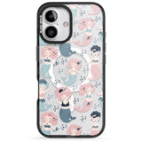 iPhone 16 Pro Max Under The Sea Mermaids (Clear) Black Impact Phone Case