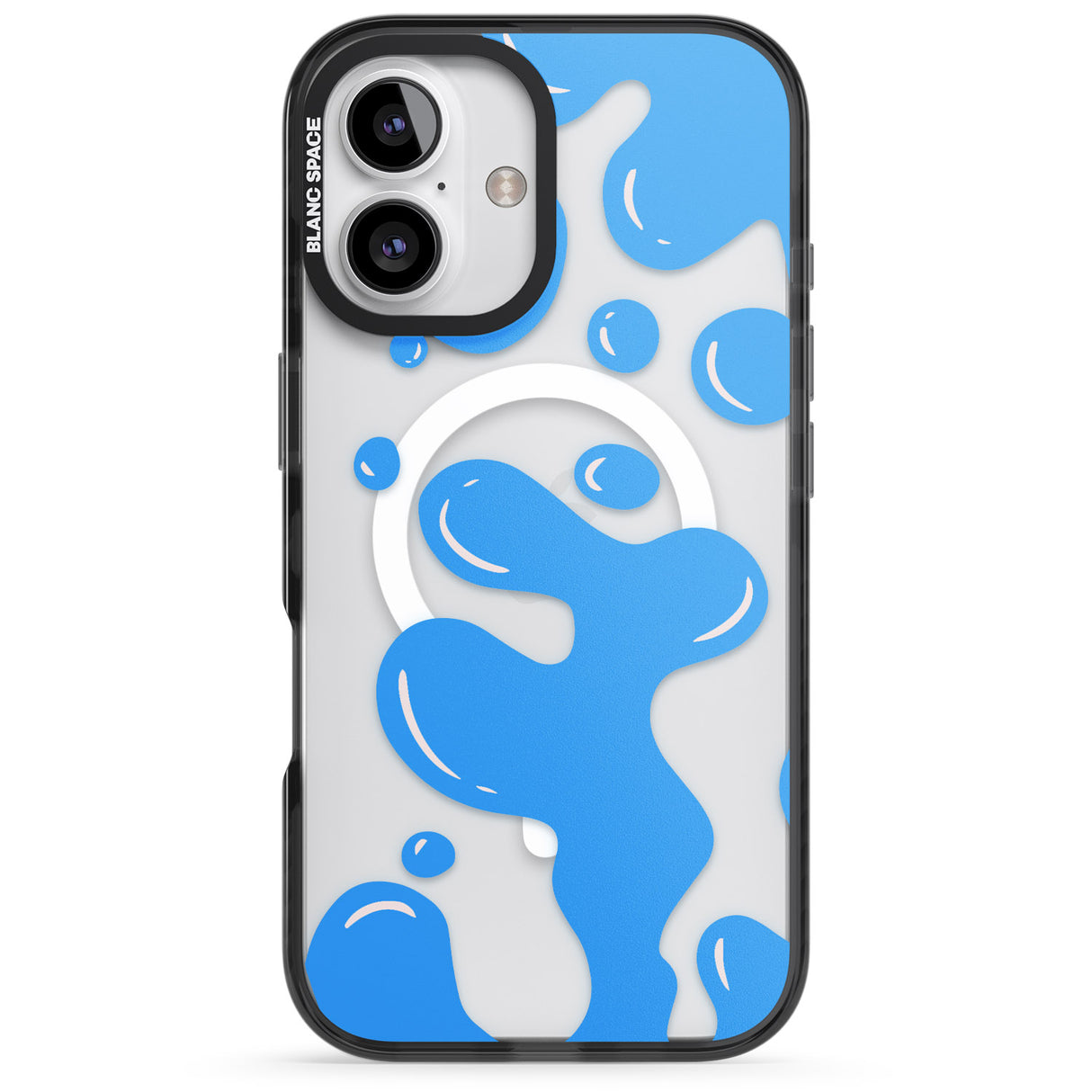 iPhone 16 Pro Max Blue Lava Lamp Black Impact Phone Case