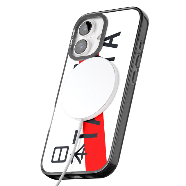 iPhone 16 Pro Max Japanese License Plate Black Impact Phone Case