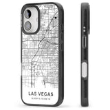 iPhone 16 Pro Max Map of Las Vegas, Nevada Black Impact Phone Case