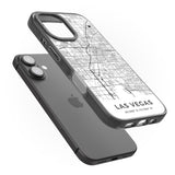 iPhone 16 Pro Max Map of Las Vegas, Nevada Black Impact Phone Case