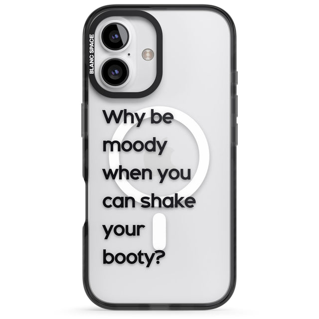 iPhone 16 Pro Max Why be moody? Black Impact Phone Case