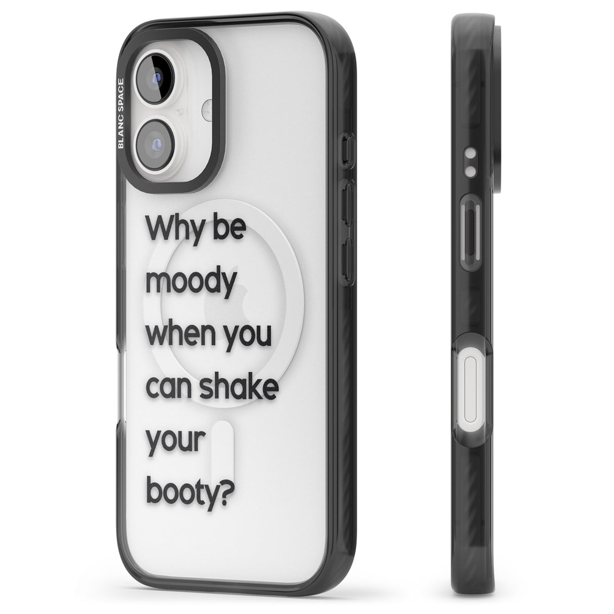 iPhone 16 Pro Max Why be moody? Black Impact Phone Case