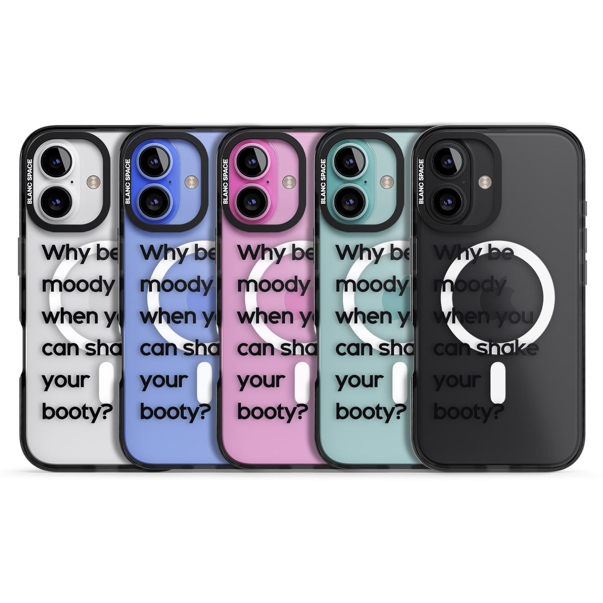 iPhone 16 Pro Max Why be moody? Black Impact Phone Case