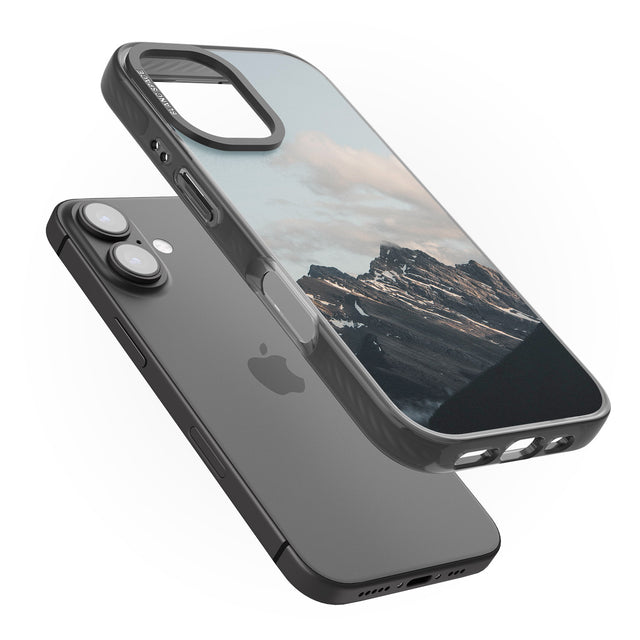 iPhone 16 Pro Max Mountain Range Photograph Black Impact Phone Case