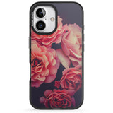 iPhone 16 Pro Max Pink Roses Photograph Black Impact Phone Case