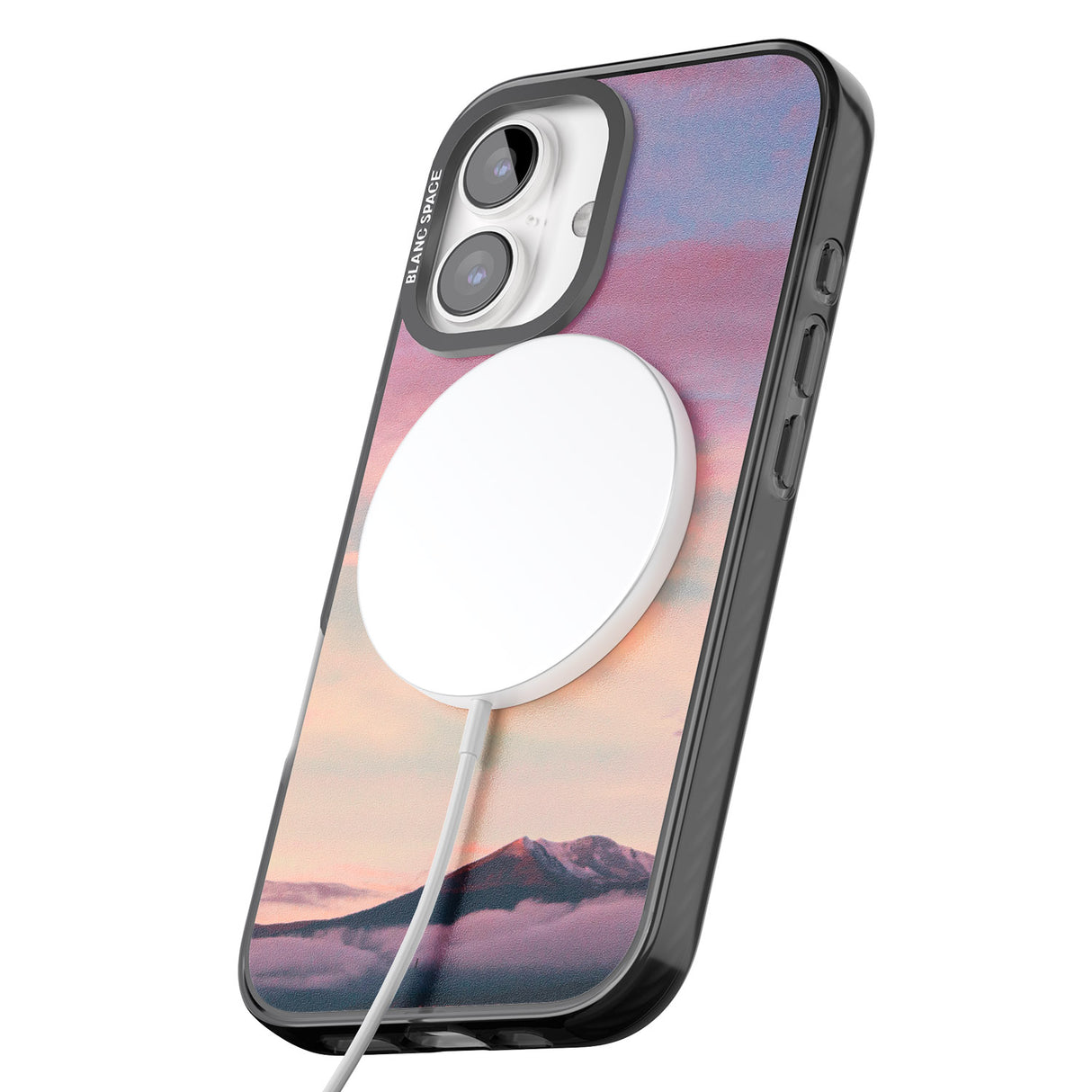 iPhone 16 Pro Max Cloudy Sunset Photograph Black Impact Phone Case