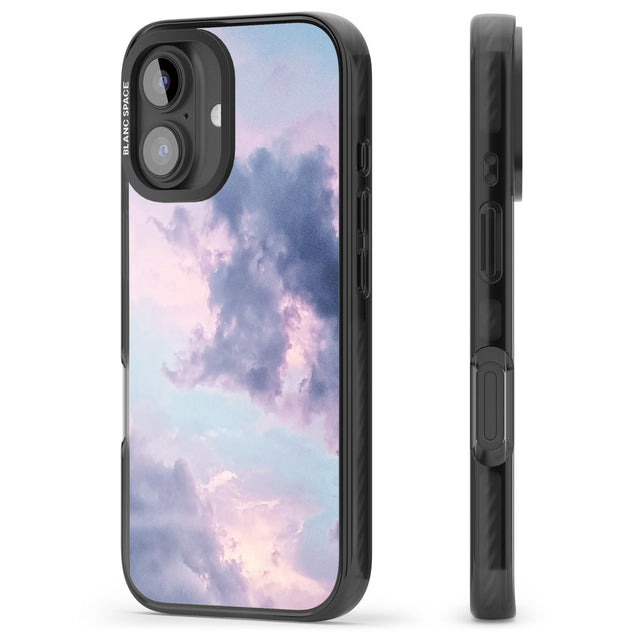 iPhone 16 Pro Max Purple Clouds Photograph Black Impact Phone Case