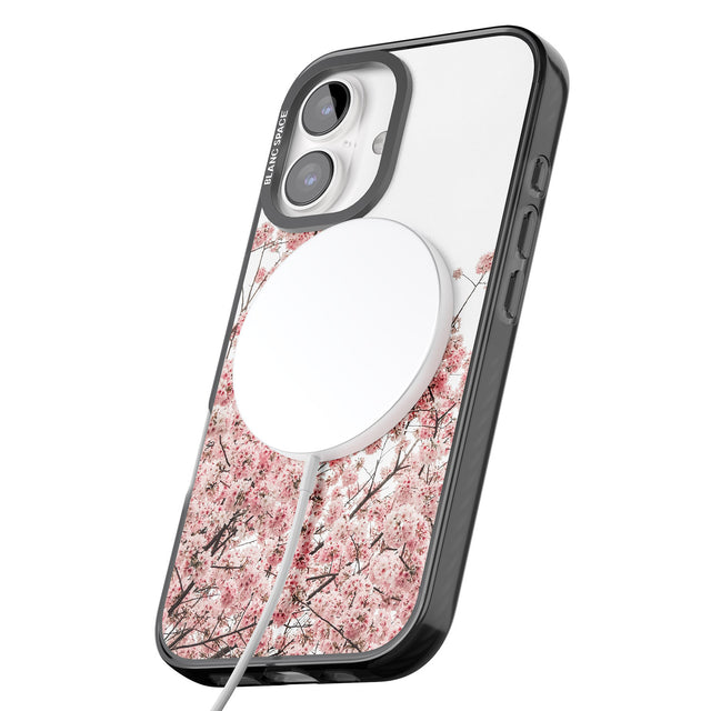 iPhone 16 Pro Max Cherry Blossoms - Real Floral Photographs Black Impact Phone Case