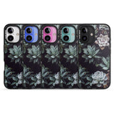 iPhone 16 Pro Max Mixed Succulents - Real Botanical Photographs Black Impact Phone Case