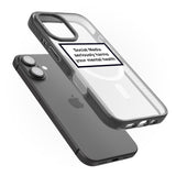 iPhone 16 Pro Max Social Media Quote Black Impact Phone Case