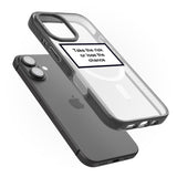 iPhone 16 Pro Max Take the risk or lose the chance Black Impact Phone Case