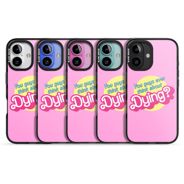 iPhone 16 Pro Max Ever Think About Dying? Black Impact Phone Case