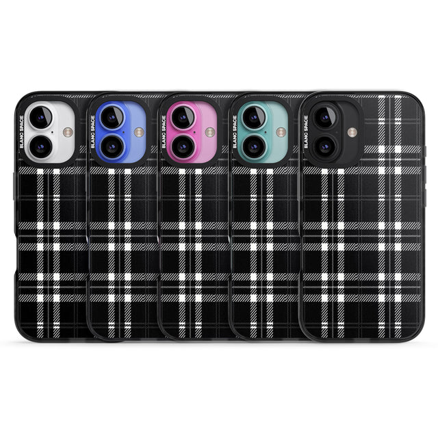 iPhone 16 Pro Max Divine Black Plaid Black Impact Phone Case