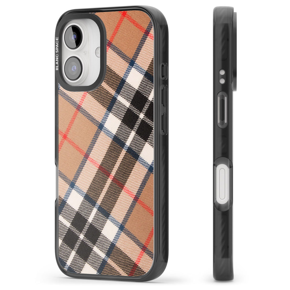 iPhone 16 Pro Max Haymarket Check Black Impact Phone Case