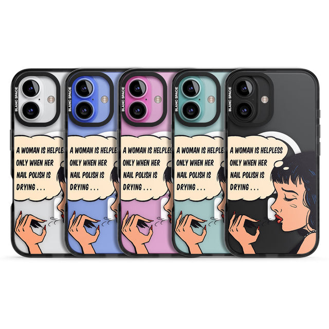 Drying Nails - Pop Art Black Impact Magsafe Phone Case for iPhone 16, iPhone 16 Plus