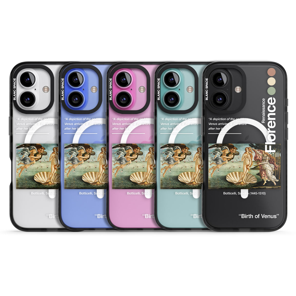 iPhone 16 Pro Max Birth of Venus Black Impact Phone Case