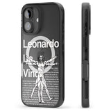 iPhone 16 Pro Max Vitruvian Man Black Impact Phone Case