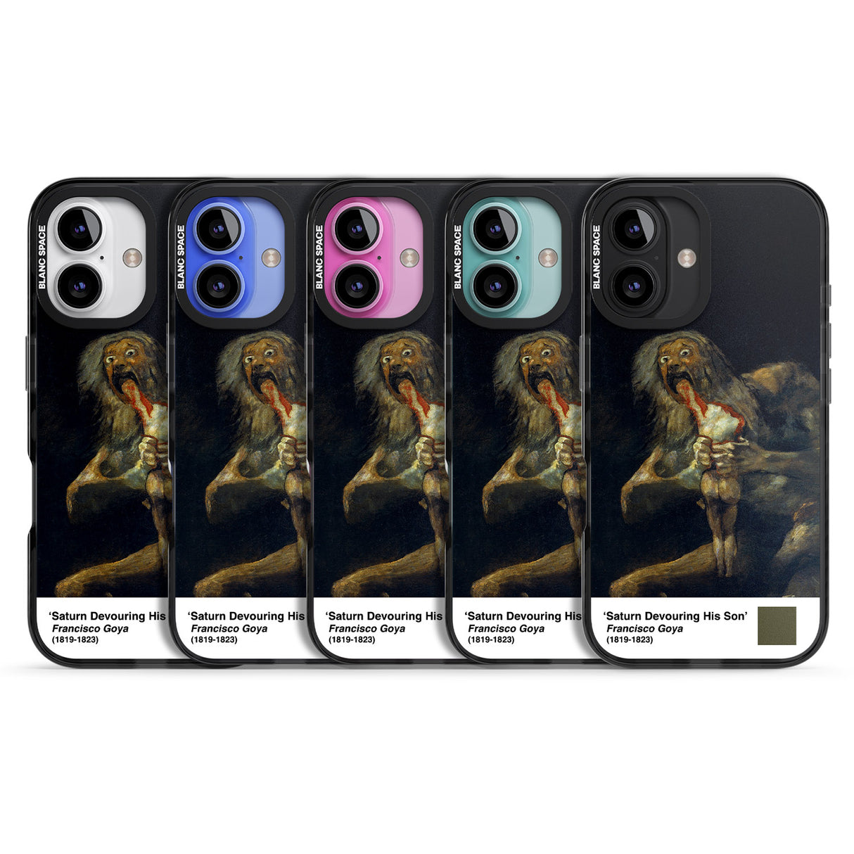 iPhone 16 Pro Max Saturn Devouring His Son Black Impact Phone Case