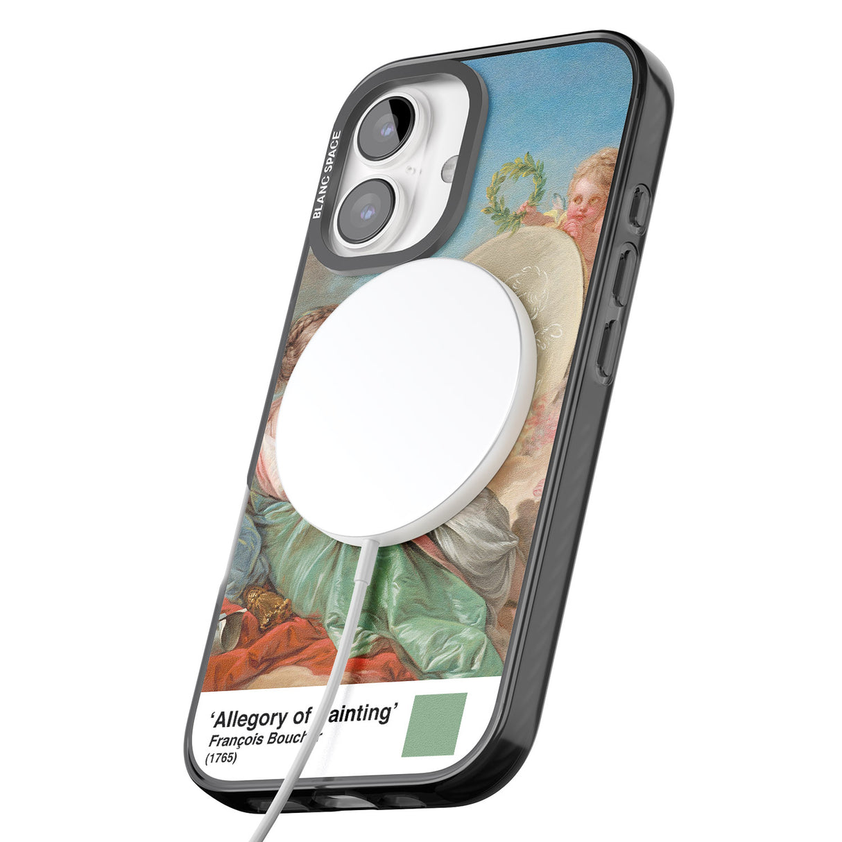 iPhone 16 Pro Max Allegory of Painting Black Impact Phone Case