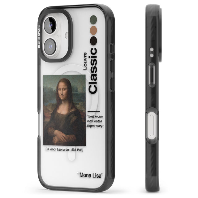 iPhone 16 Pro Max Mona Lisa - Leonardo Da Vinci Black Impact Phone Case