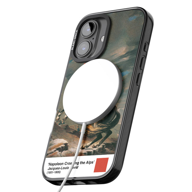 iPhone 16 Pro Max Napoleon Crossing the Alps Black Impact Phone Case